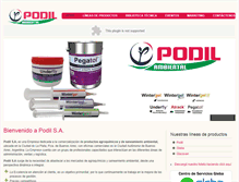 Tablet Screenshot of podil.com.ar